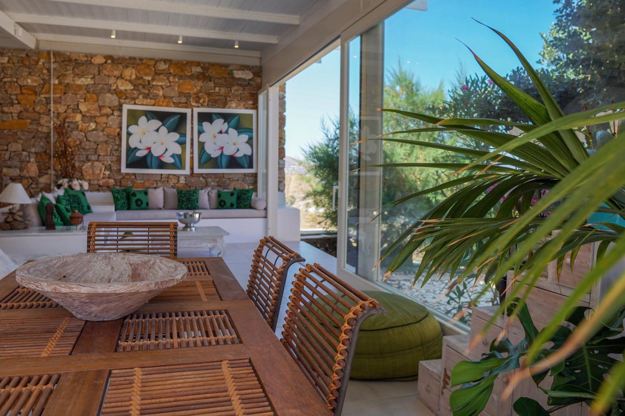 Villa Zen Dans Le Bleu Ermoupoli Exteriör bild