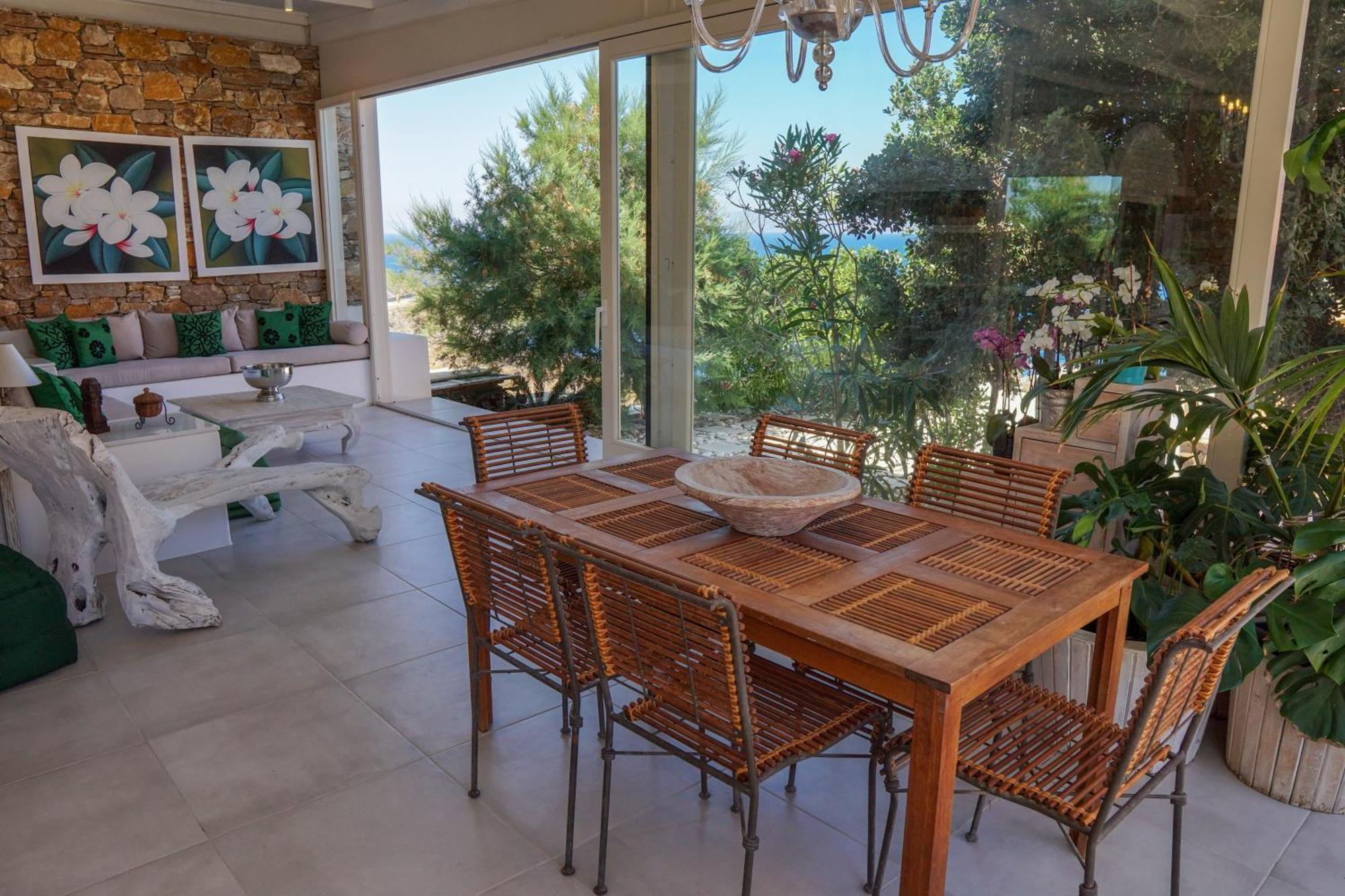 Villa Zen Dans Le Bleu Ermoupoli Exteriör bild
