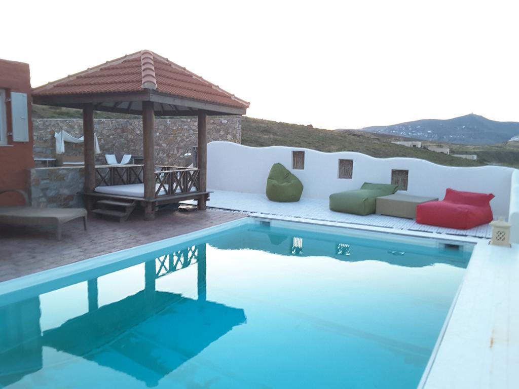 Villa Zen Dans Le Bleu Ermoupoli Exteriör bild